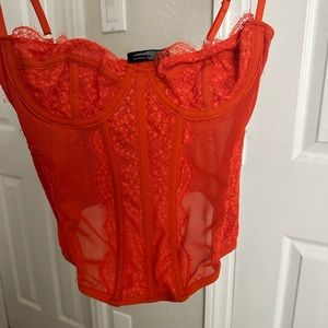 UO orange corset